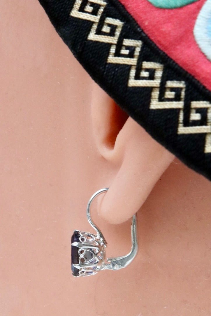 Geraldine Smoky Topaz Earrings
