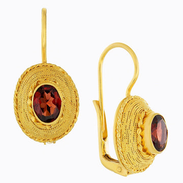 Greco-Roman Garnet Earrings