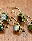 Green Forest Cubic Zirconia Earrings