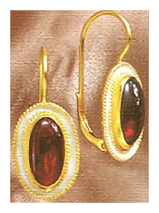 Gwendolyn Allworthy Garnet Earrings