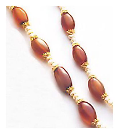Gwendolyn Carnelian and Pearl Necklace