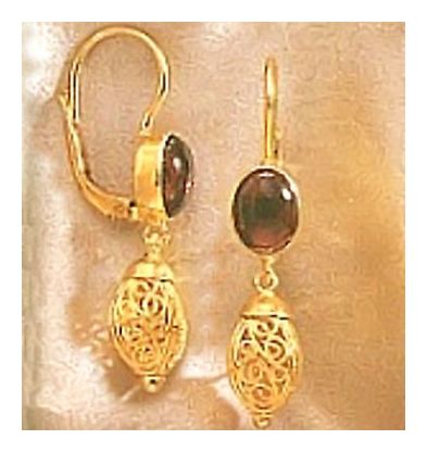 Hedda Gabler Garnet Earrings