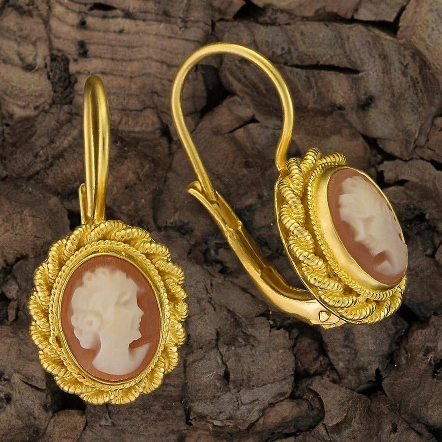 Hermione Highcastle Cameo Earrings Museum of Jewelry