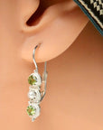Hermoine Hightower Peridot and Pearl Earrings