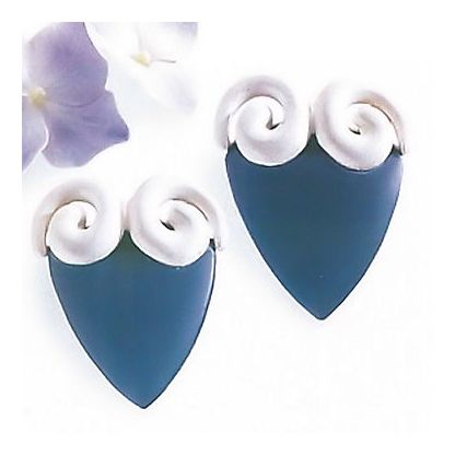 Ionian Silver Horn Earrings