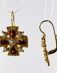 Isabella of Castille Garnet Earrings