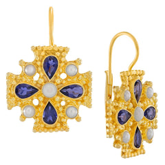 Isabella of Castille Iolite Earrings