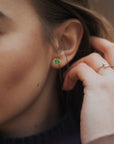 Jade Jaguar Stud Earrings