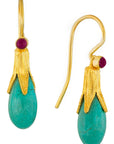 Jane Eyre's Turquoise Teardrop Earrings