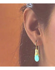Jane Eyre's Turquoise Teardrop Earrings