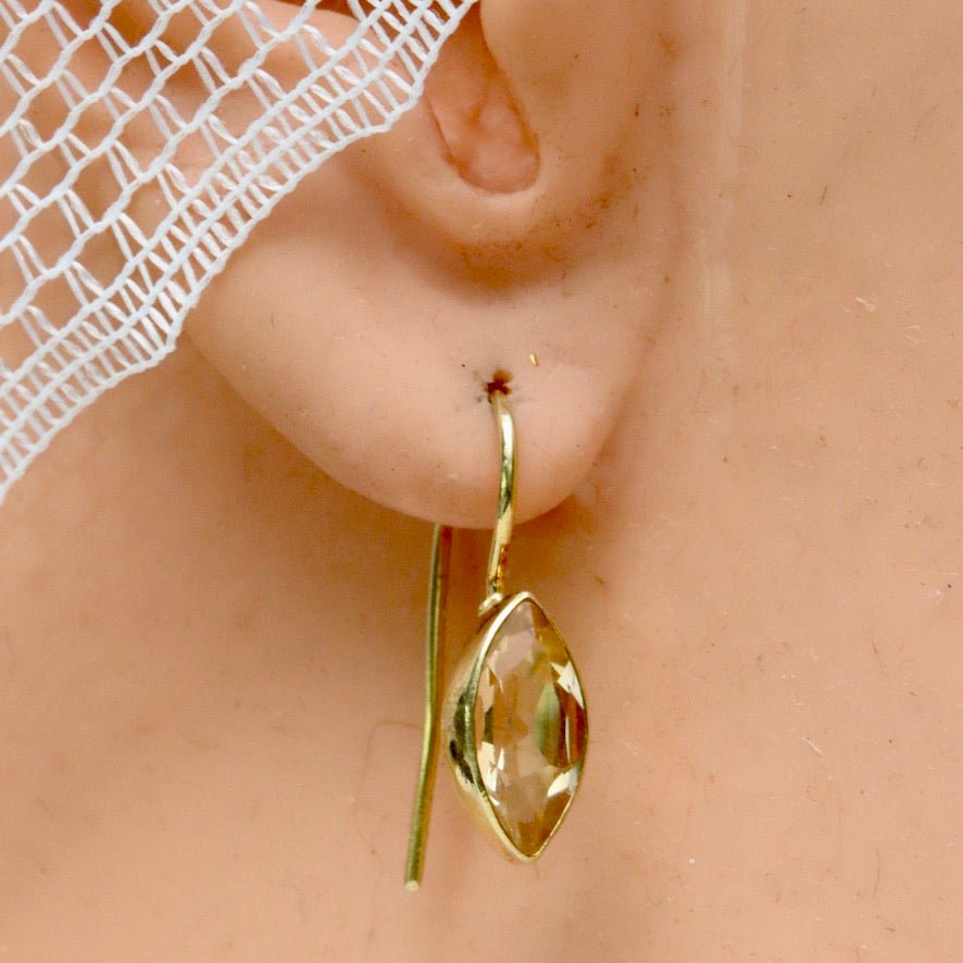Jean Antoinette Marquise Citrine Earrings