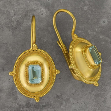 Kirov Blue Topaz Earrings