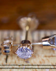 La Pluie Des 14k Gold and Diamond Stud Earrings