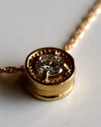 La Vie est Belle Clover 14k Gold and Diamond Necklace