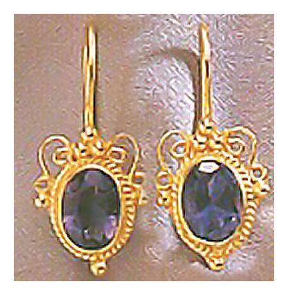 Lady Chatterly Iolite Earrings