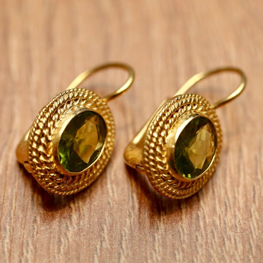 Lady Jane Grey Peridot Earrings