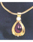 Lamplight 14k Gold and Garnet Necklace