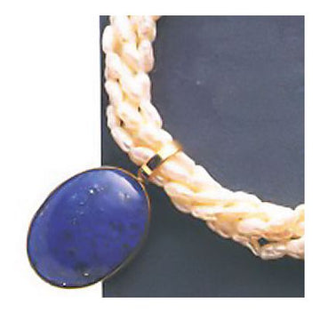 Lapis and Pearl Necklace
