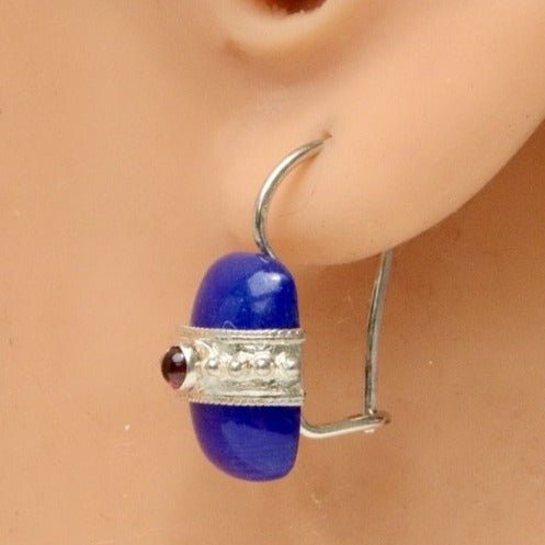 Lapis Royale Silver Earrings