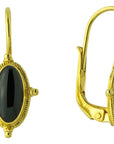 Lewis Carroll Onyx Earrings