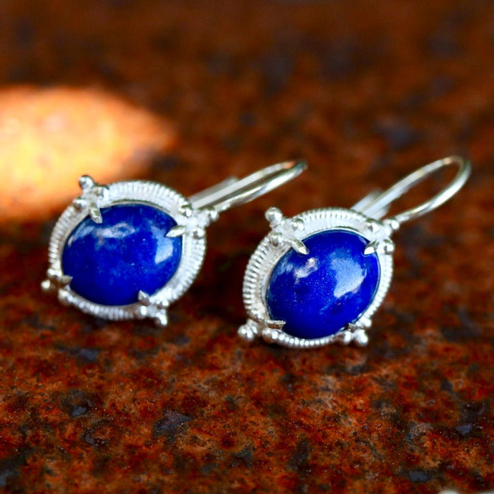 Ligurian Lapis Silver Earrings