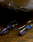 Lily Elsie Enamel and Amethyst Earrings