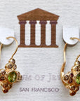 Madame Bovary 14k Gold, Peridot and Diamond Earrings