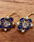 Mary Queen of Scots Earrings - Blue