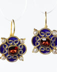 Mary Queen of Scots Earrings - Blue