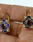 Mary Queen of Scots Earrings - Blue