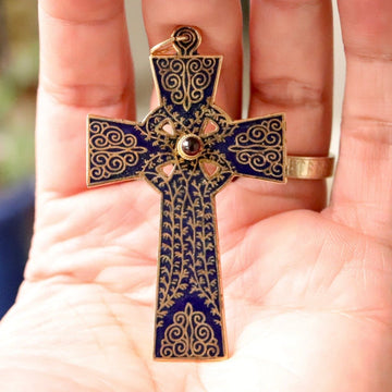 Morning and Evening Cross Necklace