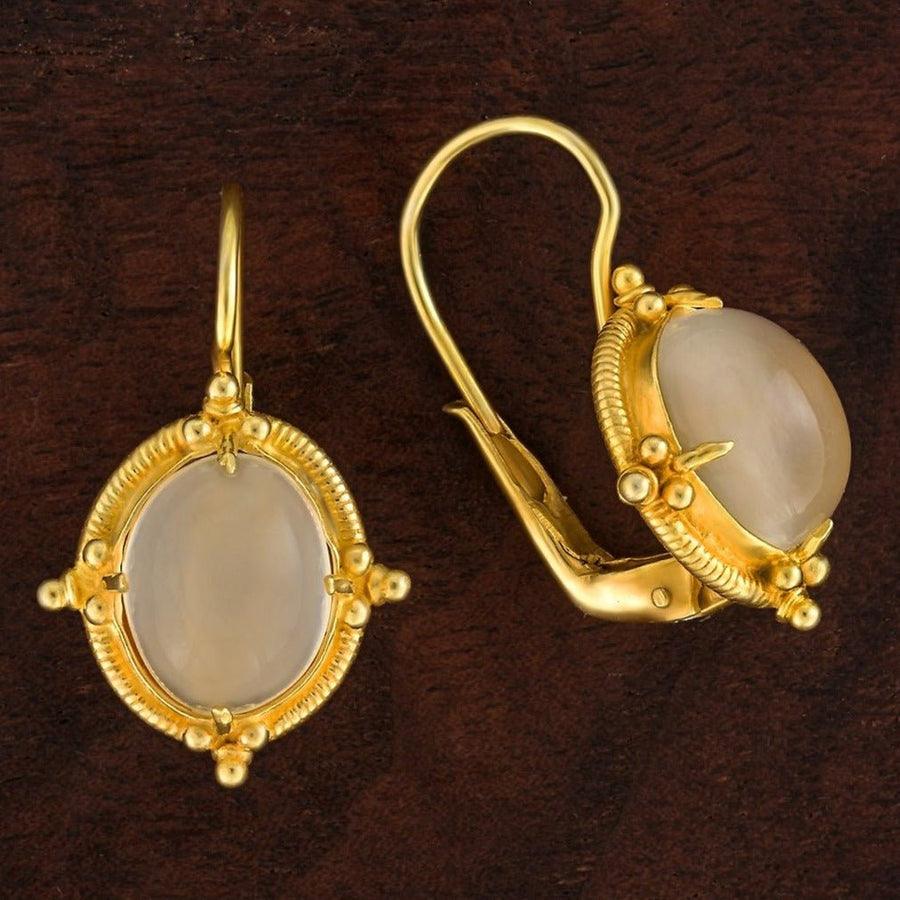 Narcissus Moonstone Earrings