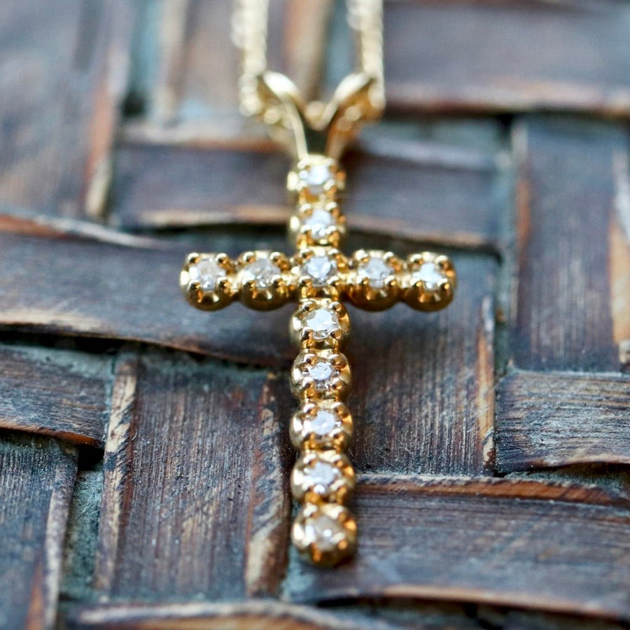 Nazareth 14k Gold and Diamond Necklace