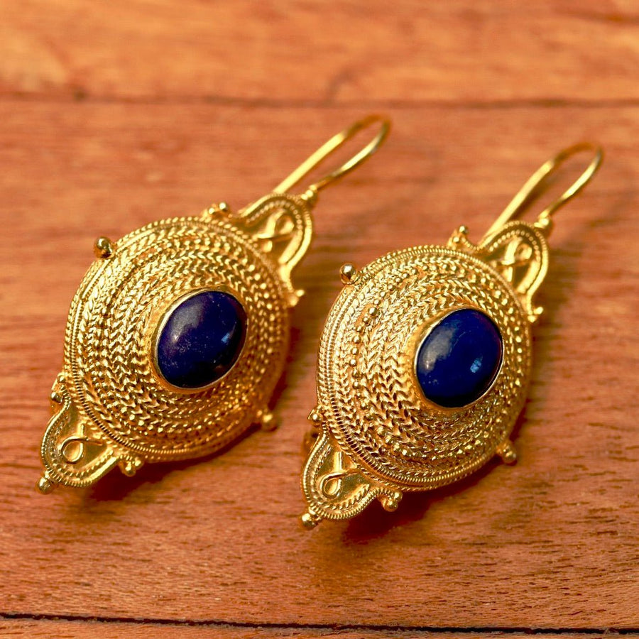 Northumbrian Lapis Lazuli Earrings