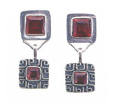 Oaxaca Garnet Earrings