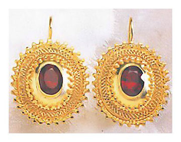 Odessa Garnet Earrings
