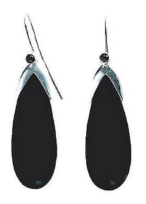 Onyx Pendant Earrings