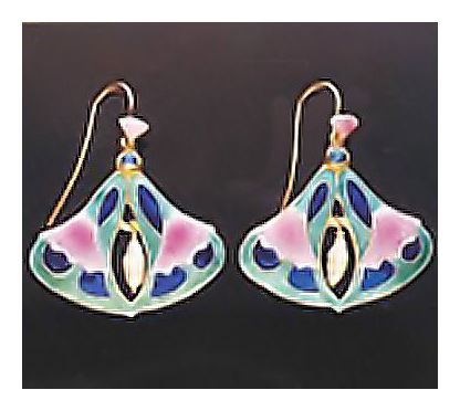 Opal Enamel Earrings