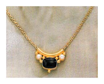Othello Onyx and Pearl Necklace