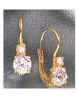 Paris Exhibition Cubic Zirconia, Pearl Earrings