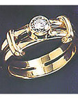 Parsifal 14k Gold and Diamond Ring