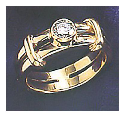 Parsifal 14k Gold and Diamond Ring