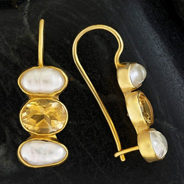 Passion And Patience Citrine Earrings