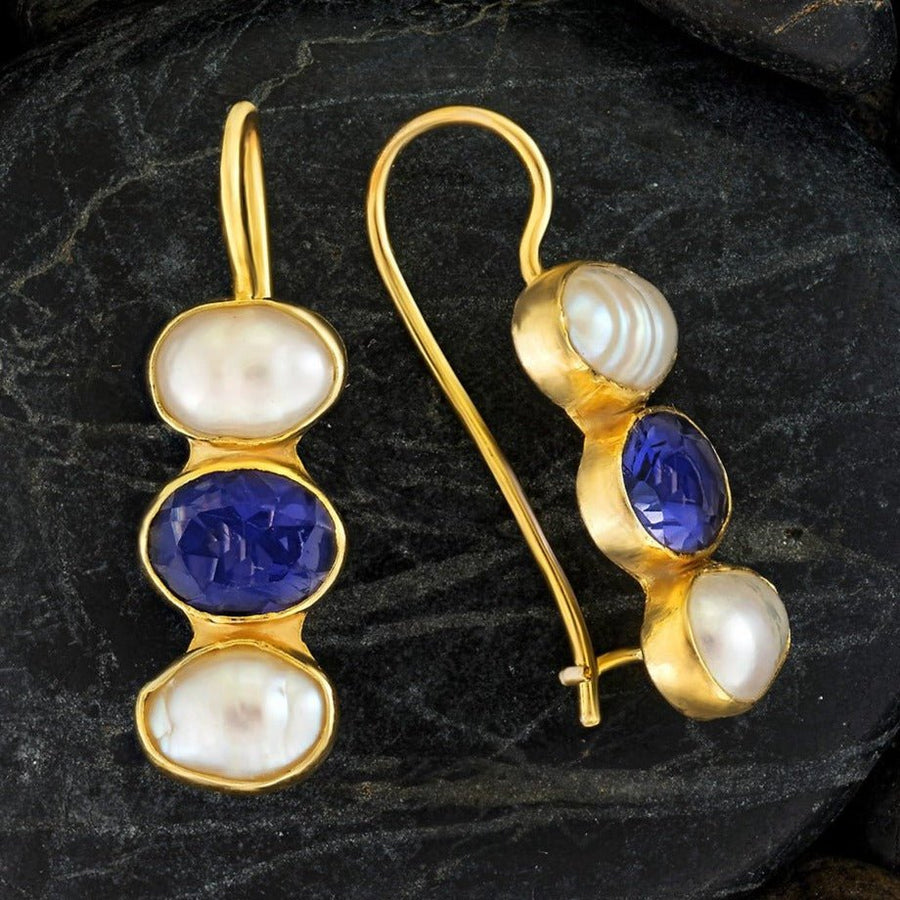 Passion And Patience Iolite Earrings