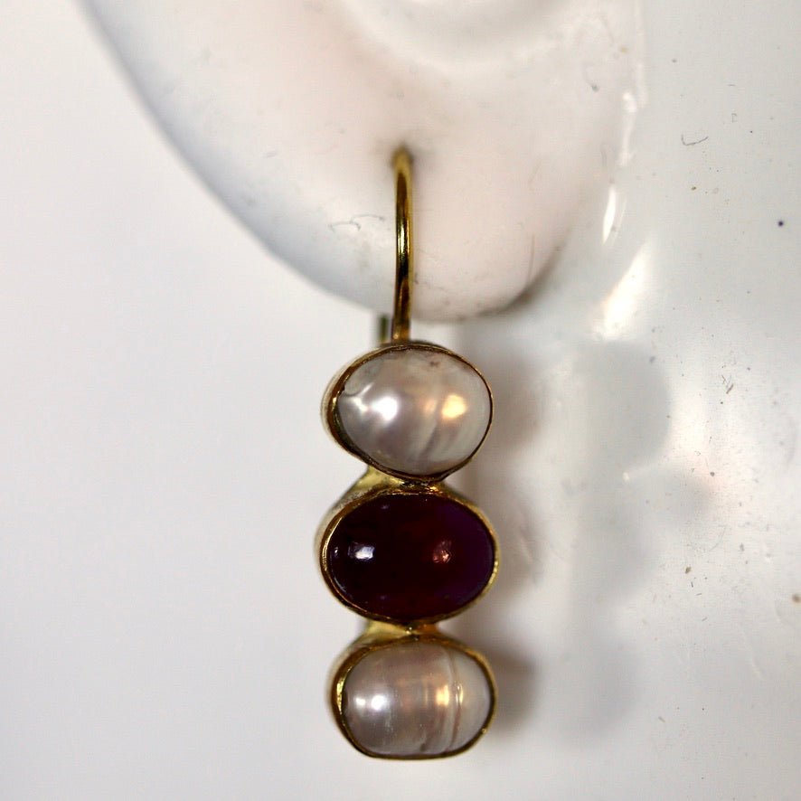 Passion And Patience Moonstone Earrings