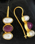 Passion And Patience Ruby Earrings