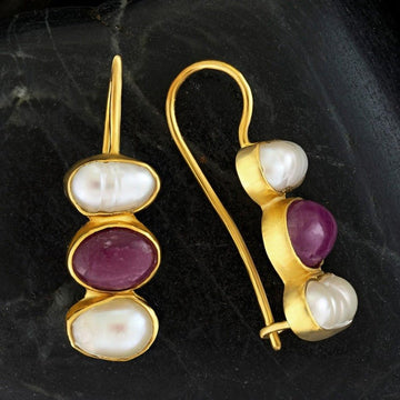 Passion And Patience Ruby Earrings