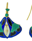 Pearl Enamel Earrings