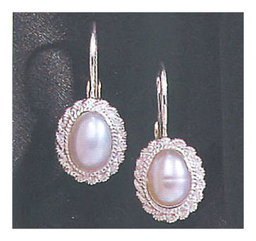 Penelope Pearl Silver Earrings