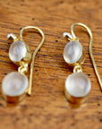 Pont Neuf Earrings: Moonstone and Pearl